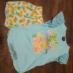 2pc Dollhouse short set